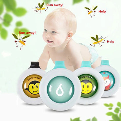 👶 BuzzClip™ – Natural Mosquito Repellent Buckle Button Clip (Pack of 1)