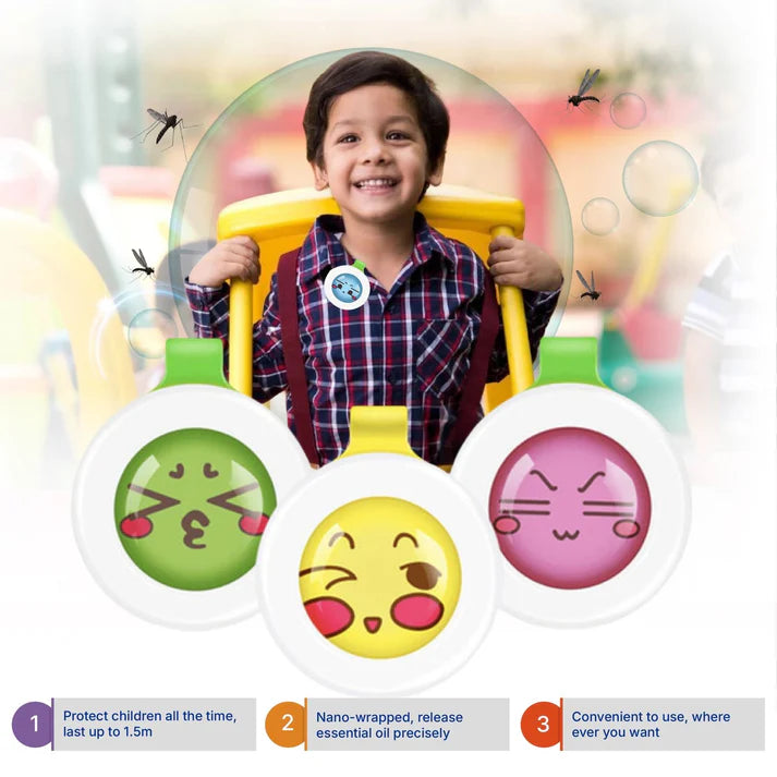 👶 BuzzClip™ – Natural Mosquito Repellent Buckle Button Clip (Pack of 1)