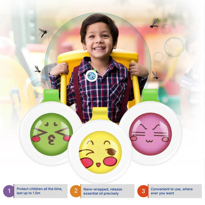 👶 BuzzClip™ – Natural Mosquito Repellent Buckle Button Clip (Pack of 1)