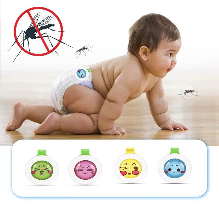 👶 BuzzClip™ – Natural Mosquito Repellent Buckle Button Clip (Pack of 1)